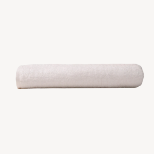 White Crinkled Border Hand Towel