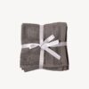 Light Grey Diamond Face Towel - Set of 3